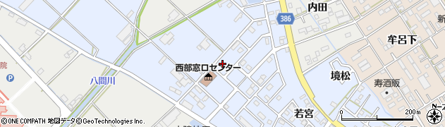 愛知県豊橋市牟呂町（内田）周辺の地図