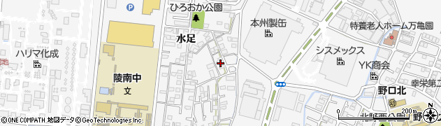 兵庫県加古川市野口町水足309周辺の地図