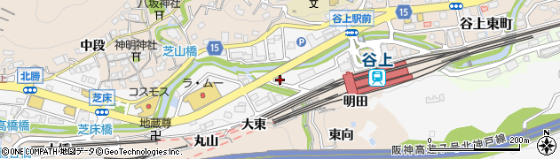 なか卯神戸谷上店周辺の地図