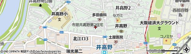 井高野第二住宅周辺の地図
