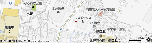 兵庫県加古川市野口町水足262周辺の地図