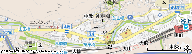 兵庫県神戸市北区山田町上谷上芝床周辺の地図