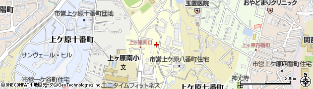 兵庫県西宮市上ケ原八番町周辺の地図