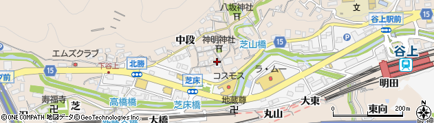 兵庫県神戸市北区山田町下谷上（芝床）周辺の地図