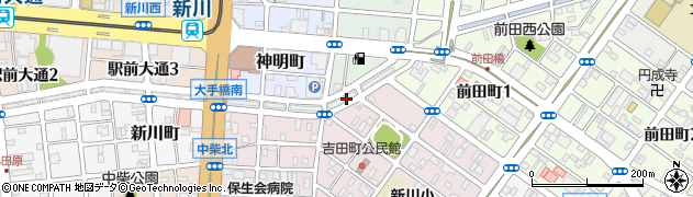 愛知県豊橋市新吉町73周辺の地図