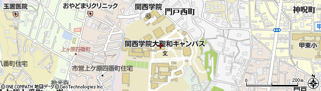 関西学院　幼稚園周辺の地図
