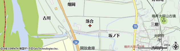 京都府木津川市山城町椿井落合周辺の地図