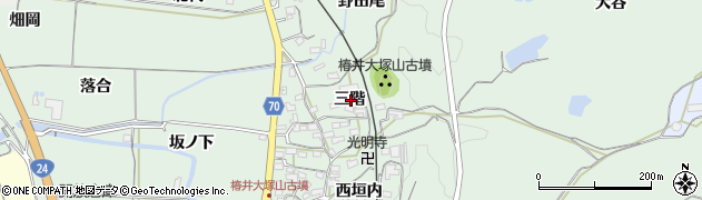 京都府木津川市山城町椿井三階周辺の地図