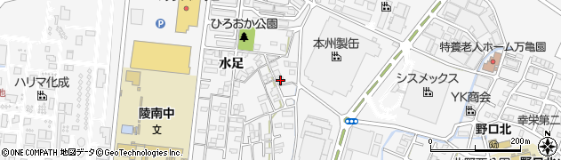 兵庫県加古川市野口町水足314周辺の地図
