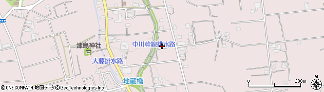静岡県磐田市大久保周辺の地図