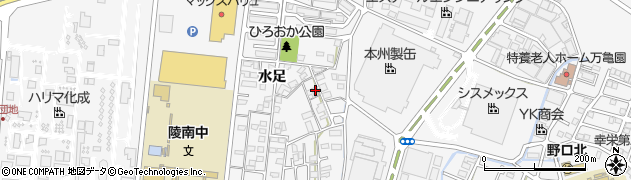 兵庫県加古川市野口町水足316周辺の地図
