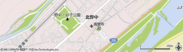 兵庫県赤穂市北野中周辺の地図