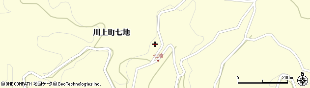 岡山県高梁市川上町七地1775周辺の地図