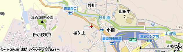 兵庫県神戸市北区山田町下谷上（かんじや）周辺の地図