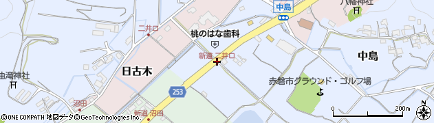 新道 二井口周辺の地図