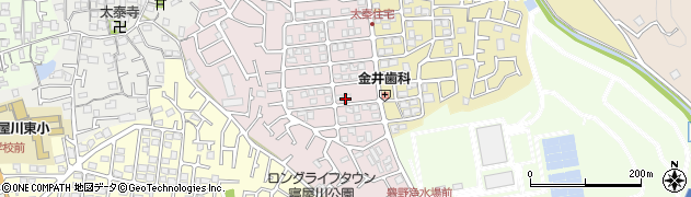 大阪府寝屋川市太秦中町周辺の地図