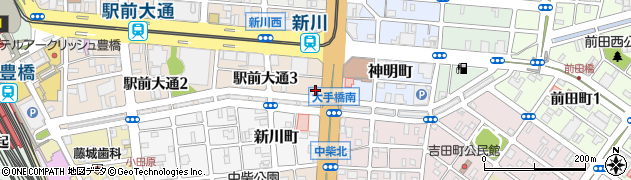 清水銀行豊橋支店周辺の地図