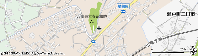 岡山県岡山市東区瀬戸町万富周辺の地図