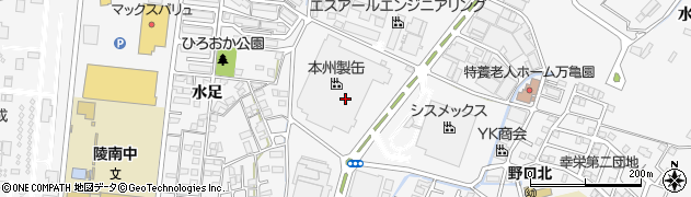 兵庫県加古川市野口町水足264周辺の地図