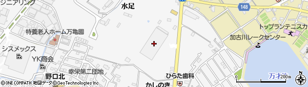 兵庫県加古川市野口町水足43周辺の地図