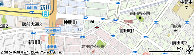 愛知県豊橋市新吉町71周辺の地図