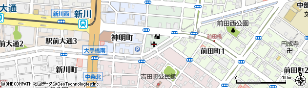 愛知県豊橋市新吉町55周辺の地図
