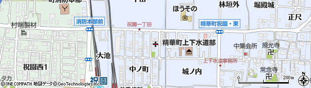 京都府精華町（相楽郡）祝園（一丁田）周辺の地図