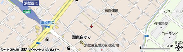 静岡県浜松市中央区湖東町周辺の地図