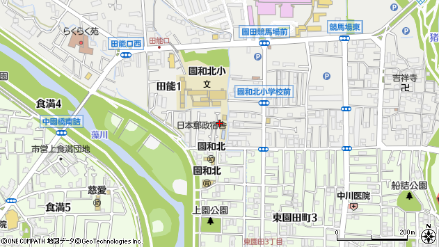 〒661-0951 兵庫県尼崎市田能の地図