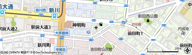 愛知県豊橋市新吉町52周辺の地図