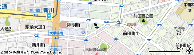 愛知県豊橋市新吉町57周辺の地図