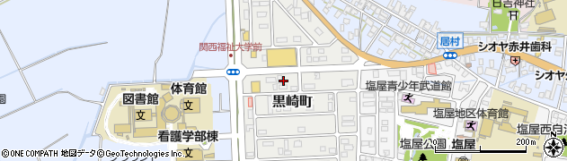兵庫県赤穂市黒崎町周辺の地図