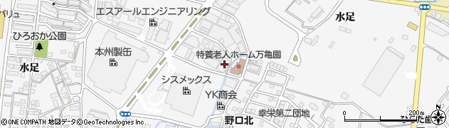 兵庫県加古川市野口町水足105周辺の地図