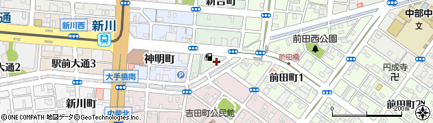 愛知県豊橋市新吉町60周辺の地図