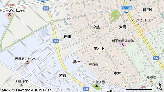 〒441-8003 愛知県豊橋市小向町の地図