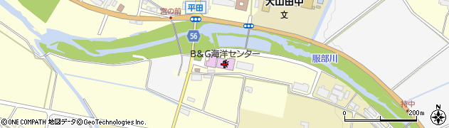 伊賀市役所　大山田図書室周辺の地図