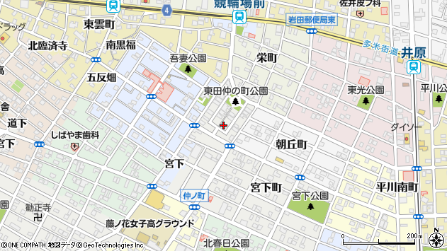 〒440-0047 愛知県豊橋市東田仲の町の地図
