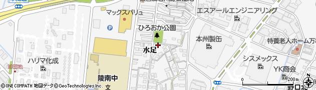 兵庫県加古川市野口町水足348周辺の地図
