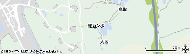 京都府精華町（相楽郡）北稲八間（蛇カンボ）周辺の地図