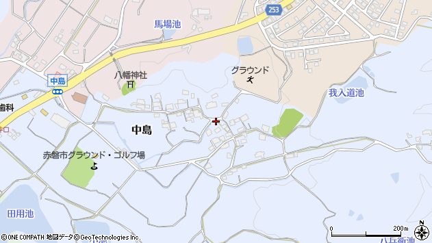 〒709-0803 岡山県赤磐市中島の地図