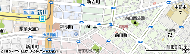 愛知県豊橋市新吉町61周辺の地図