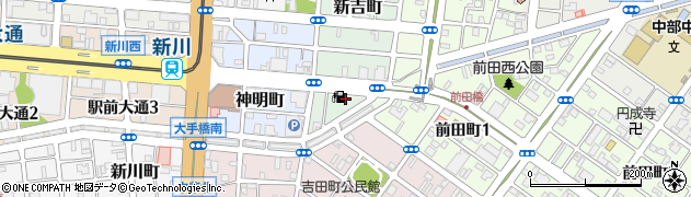 愛知県豊橋市新吉町59周辺の地図