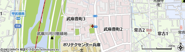 ツバサ薬局西武庫店周辺の地図