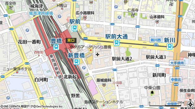 〒440-0888 愛知県豊橋市駅前大通の地図