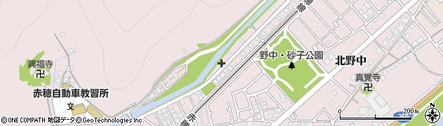 兵庫県赤穂市北野中325周辺の地図