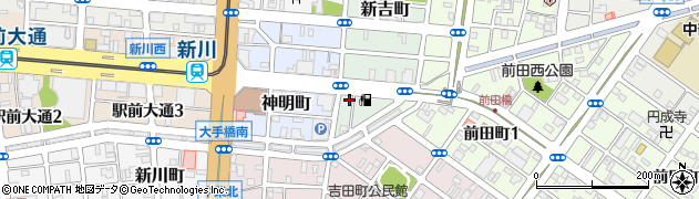 愛知県豊橋市新吉町53周辺の地図