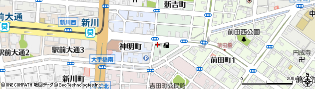 愛知県豊橋市新吉町48周辺の地図
