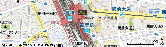 ファミリーマート新豊橋駅店周辺の地図
