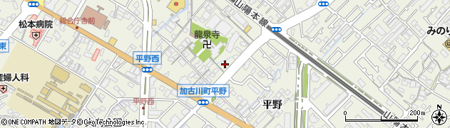 兵庫県加古川市加古川町平野周辺の地図