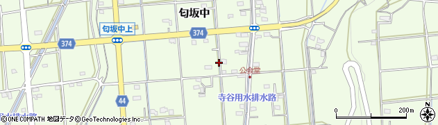静岡県磐田市匂坂中周辺の地図